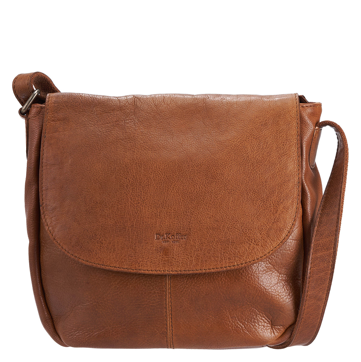 Женская сумка Dr.Koffer из натуральной кожи светло-коричневая