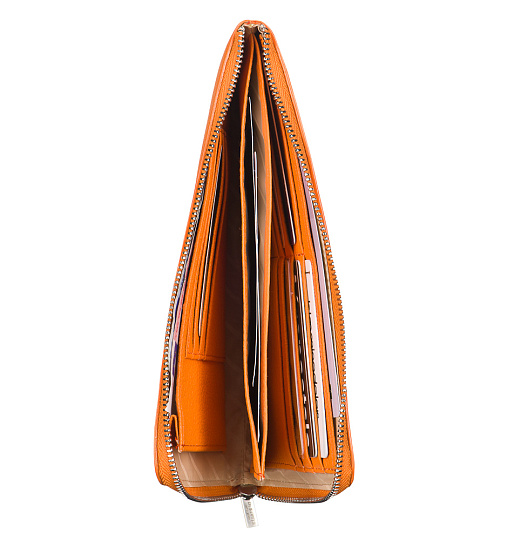 Кошелек Dr.Koffer из натуральной кожи оранжевый