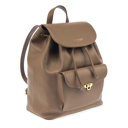 Рюкзак Dr. Koffer из натуральной кожи фиолетовый