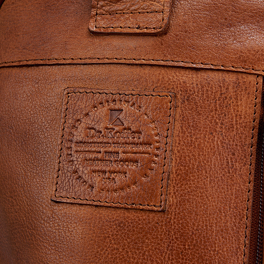 Рюкзак Dr.Koffer из натуральной кожи светло-коричневый