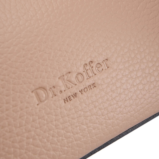 Женская сумка Dr. Koffer из натуральной кожи бежевая