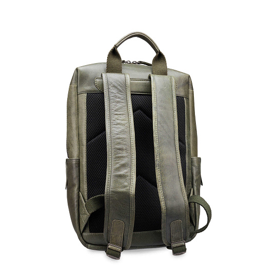 Рюкзак Dr.Koffer из натуральной кожи зеленый