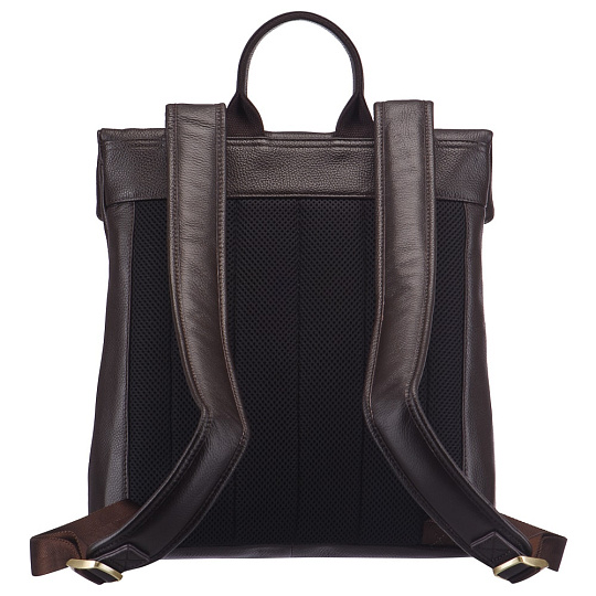 Рюкзак Dr.Koffer из натуральной кожи темно-коричневый