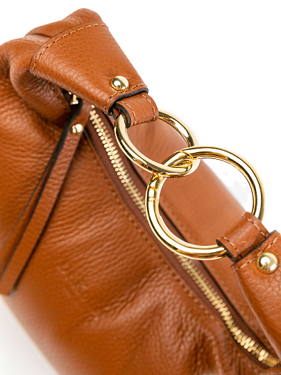 Женская сумка Dr.Koffer из натуральной кожи коричневая