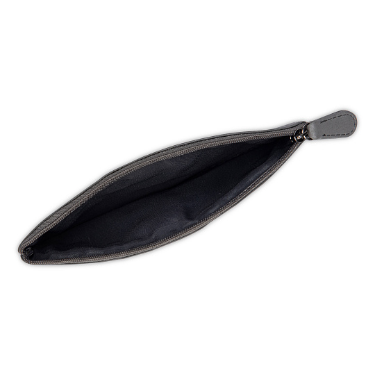 Очечник Dr.Koffer из натуральной кожи серый