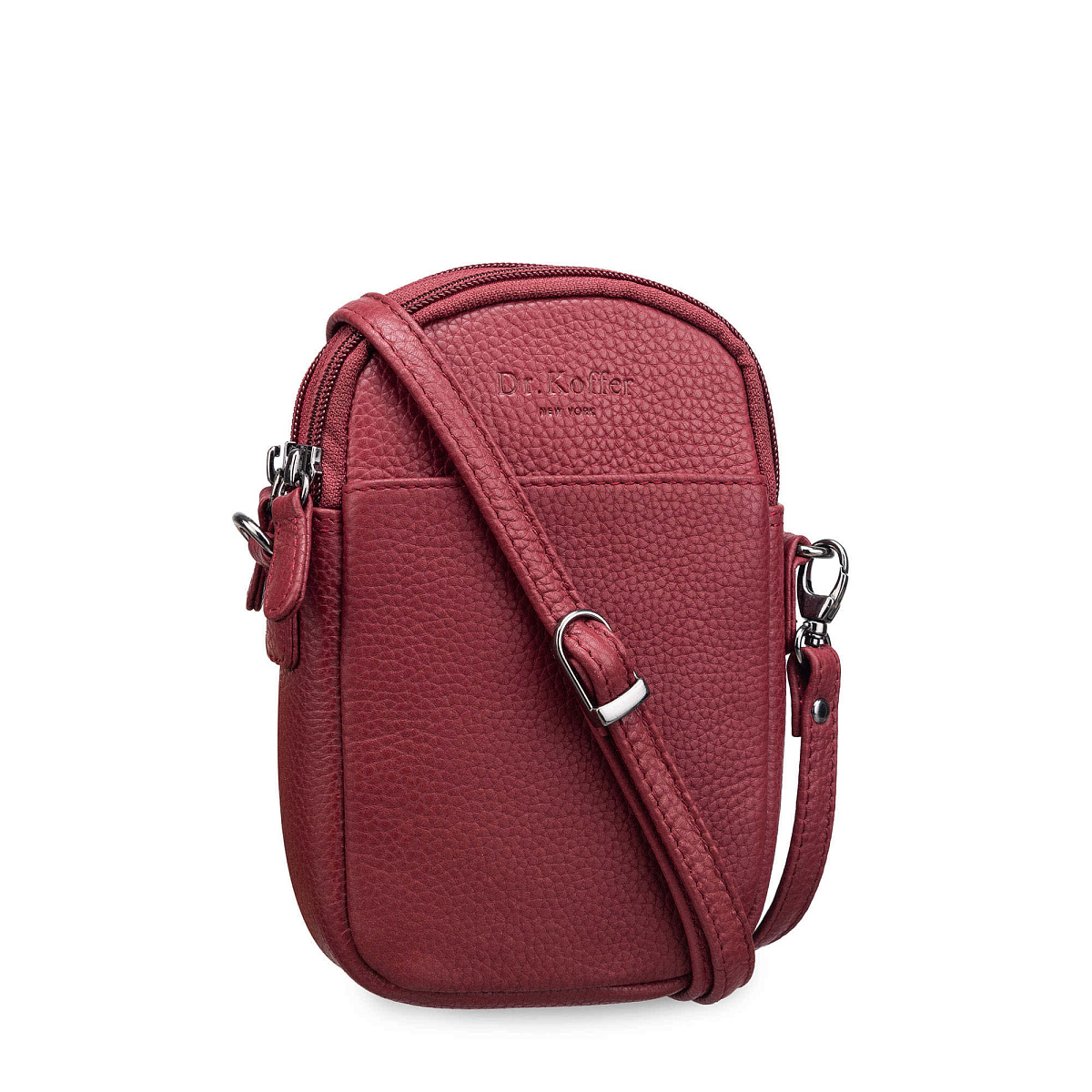 Женская сумка Dr. Koffer из натуральной кожи бордовая