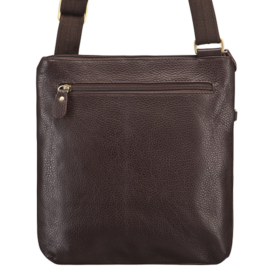 Сумка через плечо Dr.Koffer из натуральной кожи коричневая