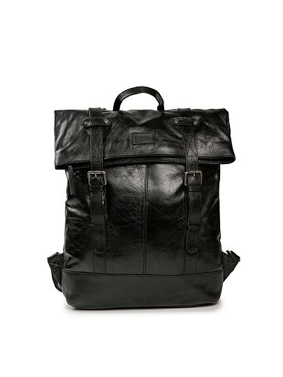 Рюкзак Dr.Koffer из натуральной кожи черный