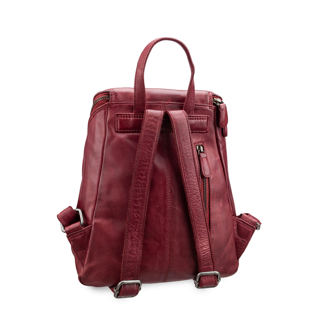 Рюкзак Dr.Koffer из натуральной кожи бордовый