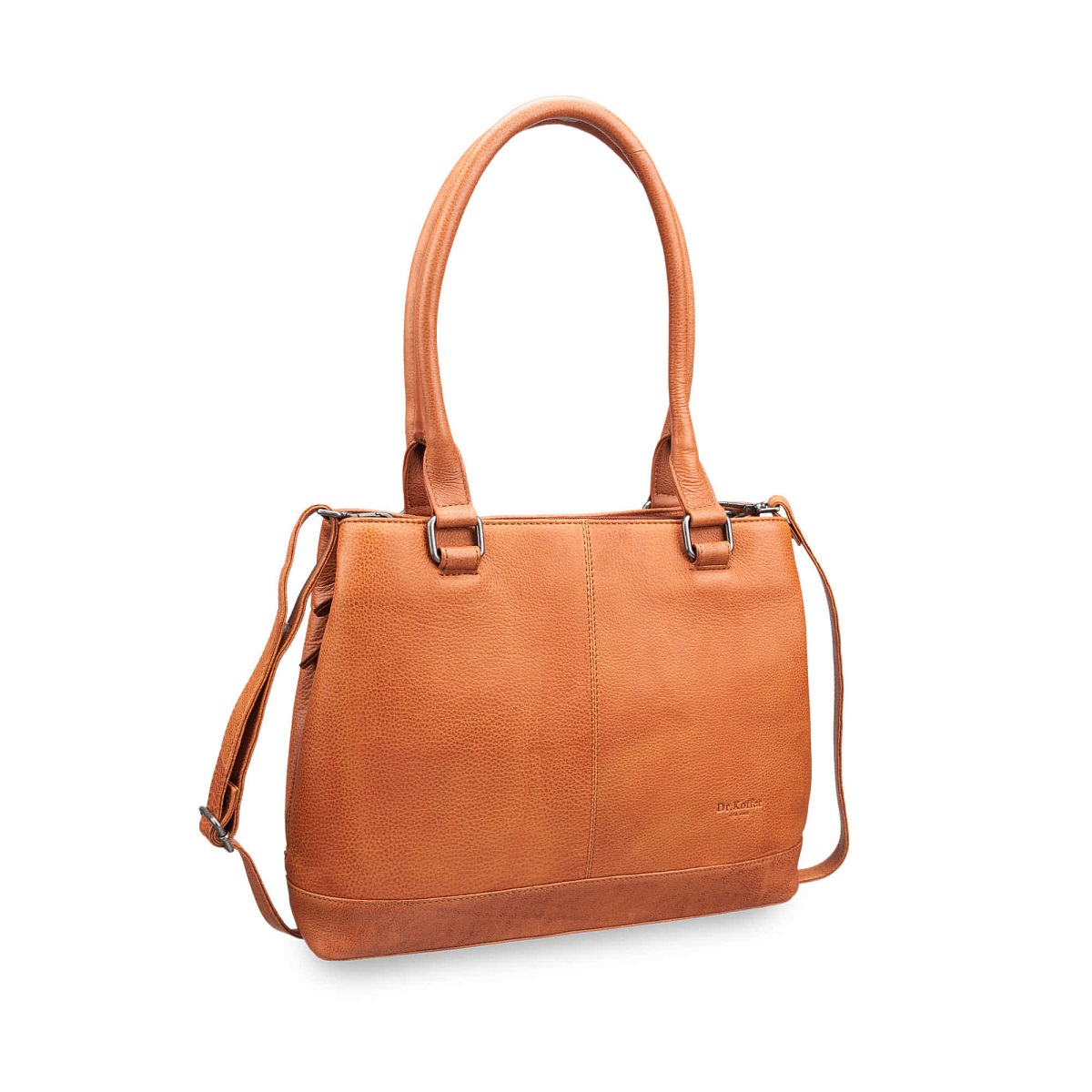 Женская сумка Dr.Koffer из натуральной кожи светло-коричневая