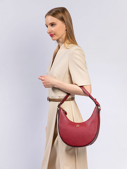 Женская сумка Dr. Koffer из натуральной кожи бордовая
