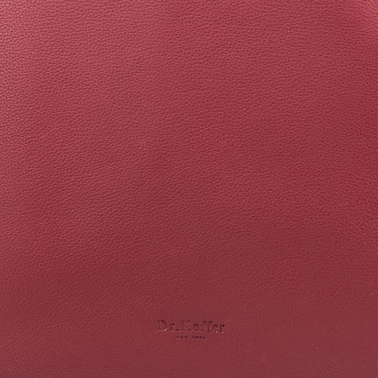 Женская сумка Dr.Koffer из натуральной кожи бордовая