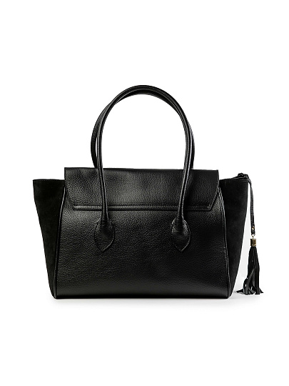 Женская сумка Dr.Koffer из натуральной кожи черная