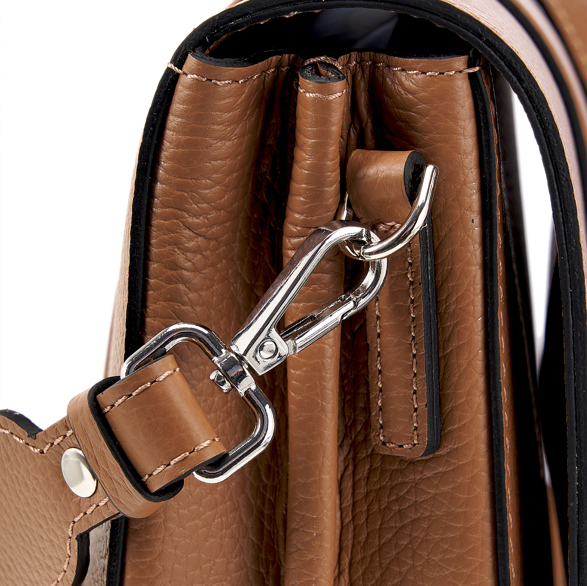 Женская сумка Dr.Koffer из натуральной кожи коричневая