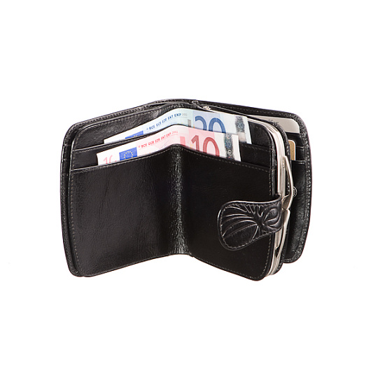 Кошелек Dr.Koffer из натуральной кожи черный