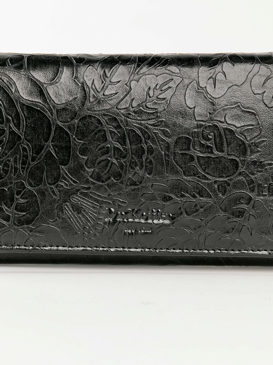 Портмоне Dr.Koffer из натуральной кожи черное