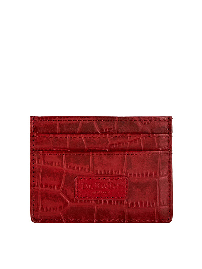 Кредитница Dr.Koffer из натуральной кожи красная