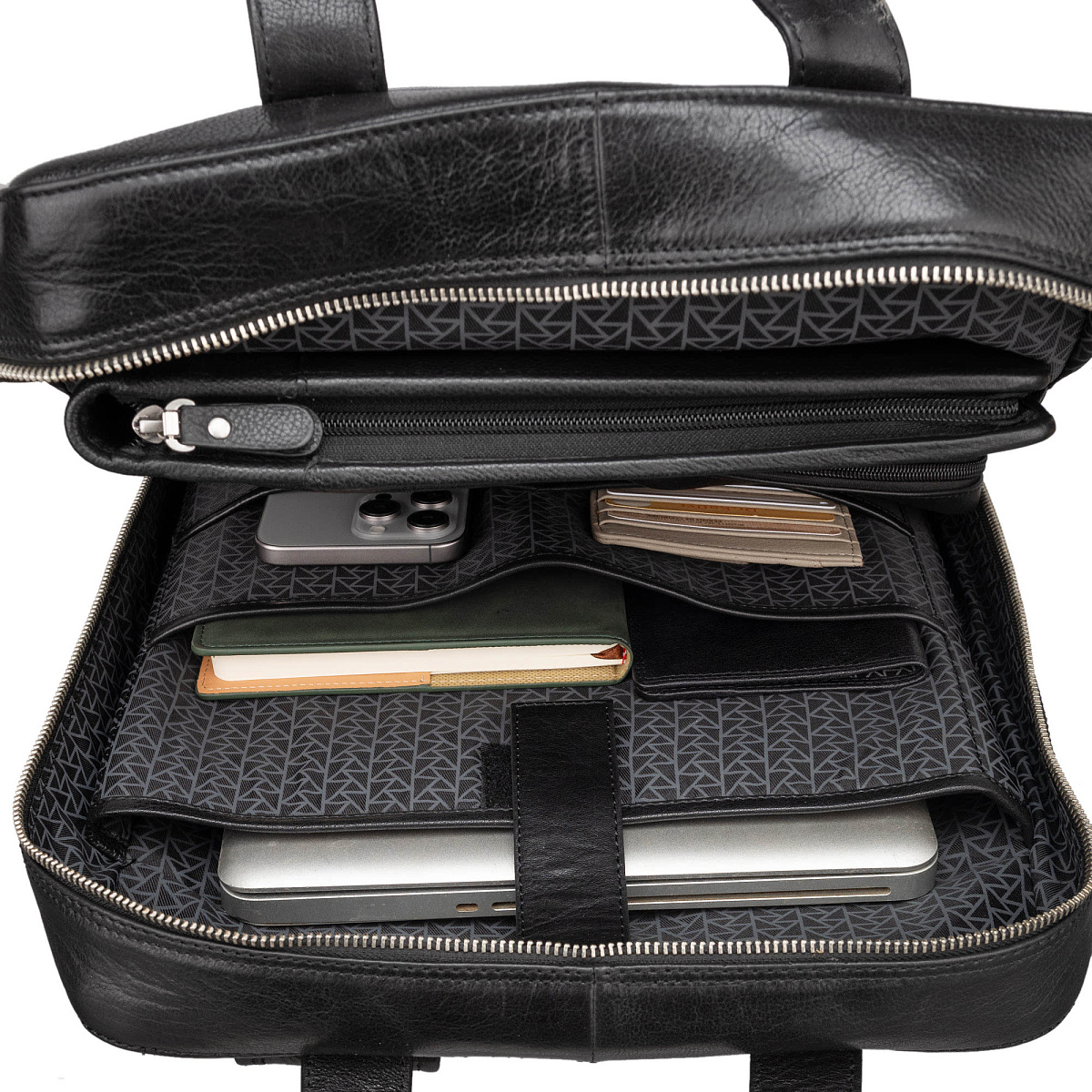 Рюкзак Dr.Koffer из натуральной кожи черный