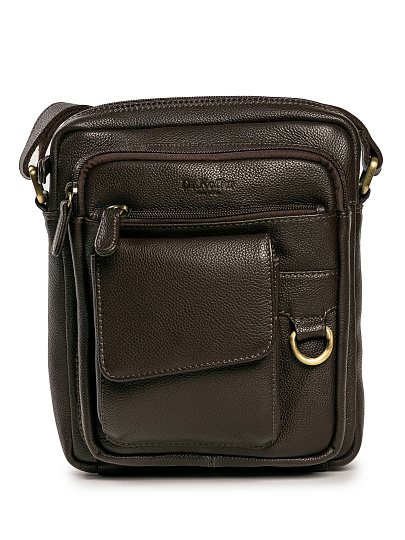 Сумка через плечо Dr.Koffer из натуральной кожи коричневая