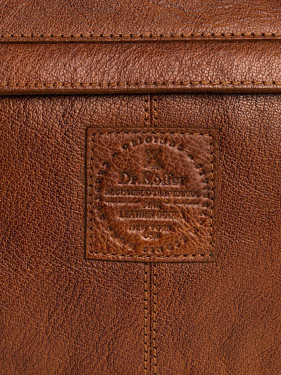 Сумка через плечо Dr.Koffer из натуральной кожи коричневая