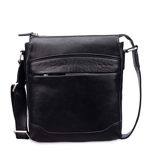 Сумка через плечо Dr.Koffer из натуральной кожи черная