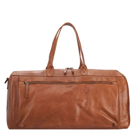 Сумка дорожная Dr.Koffer из натуральной кожи коричневая
