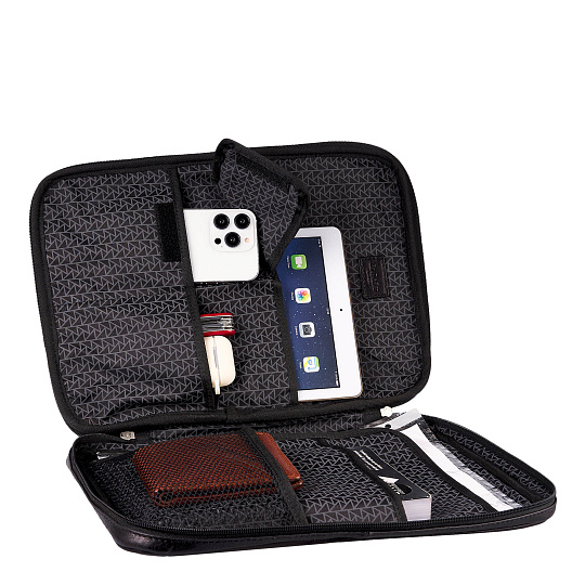 Папка для документов с ручкой Dr. Koffer из натуральной кожи