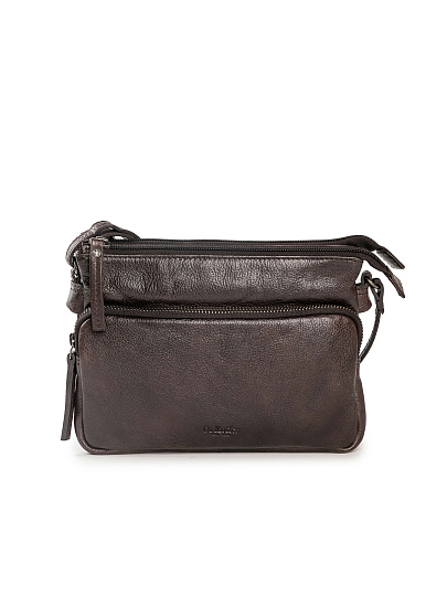 Сумка через плечо Dr.Koffer из натуральной кожи коричневая