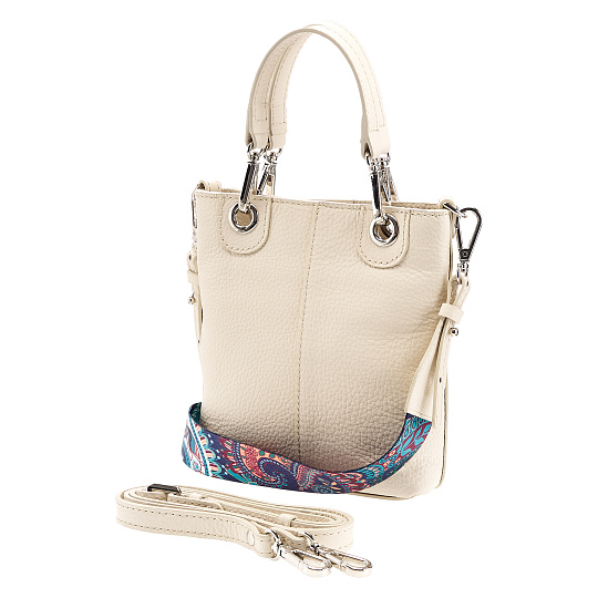 Женская сумка Dr. Koffer из натуральной кожи белая