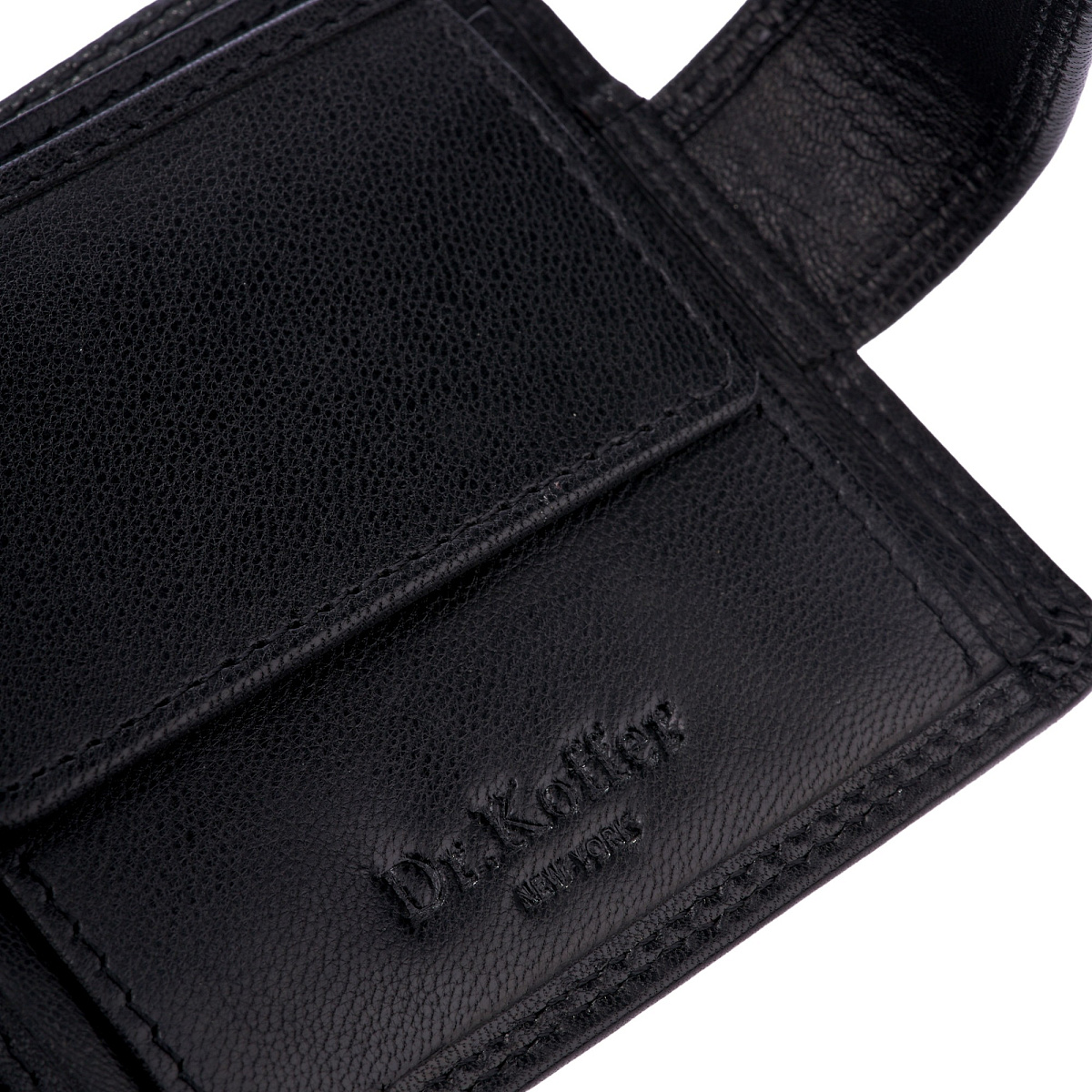 Портмоне Dr.Koffer из натуральной кожи черное