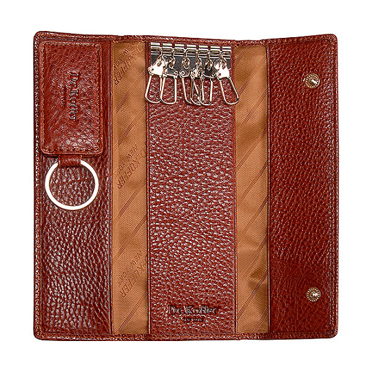 Ключница Dr.Koffer из натуральной кожи светло-коричневая