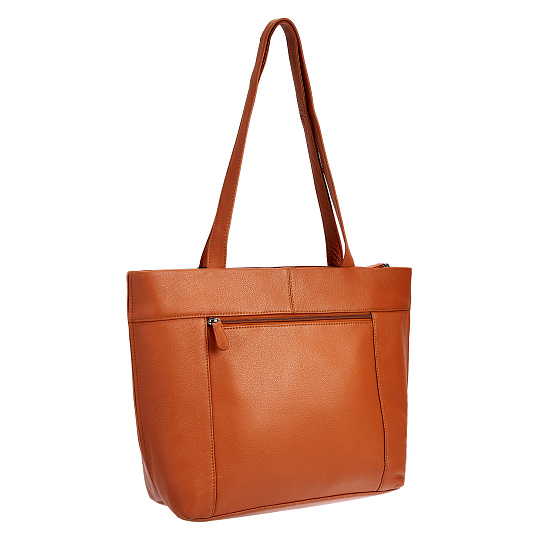 Женская сумка Dr.Koffer из натуральной кожи коричневая