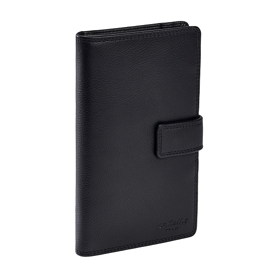 Портмоне Dr.Koffer из натуральной кожи черное