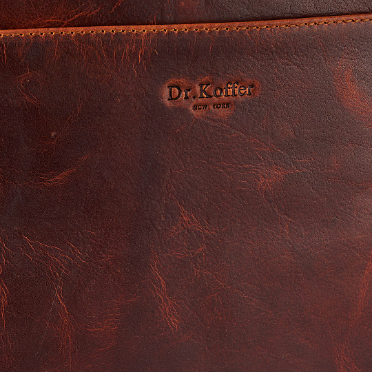 Папка для документов с ручкой Dr. Koffer из натуральной кожи