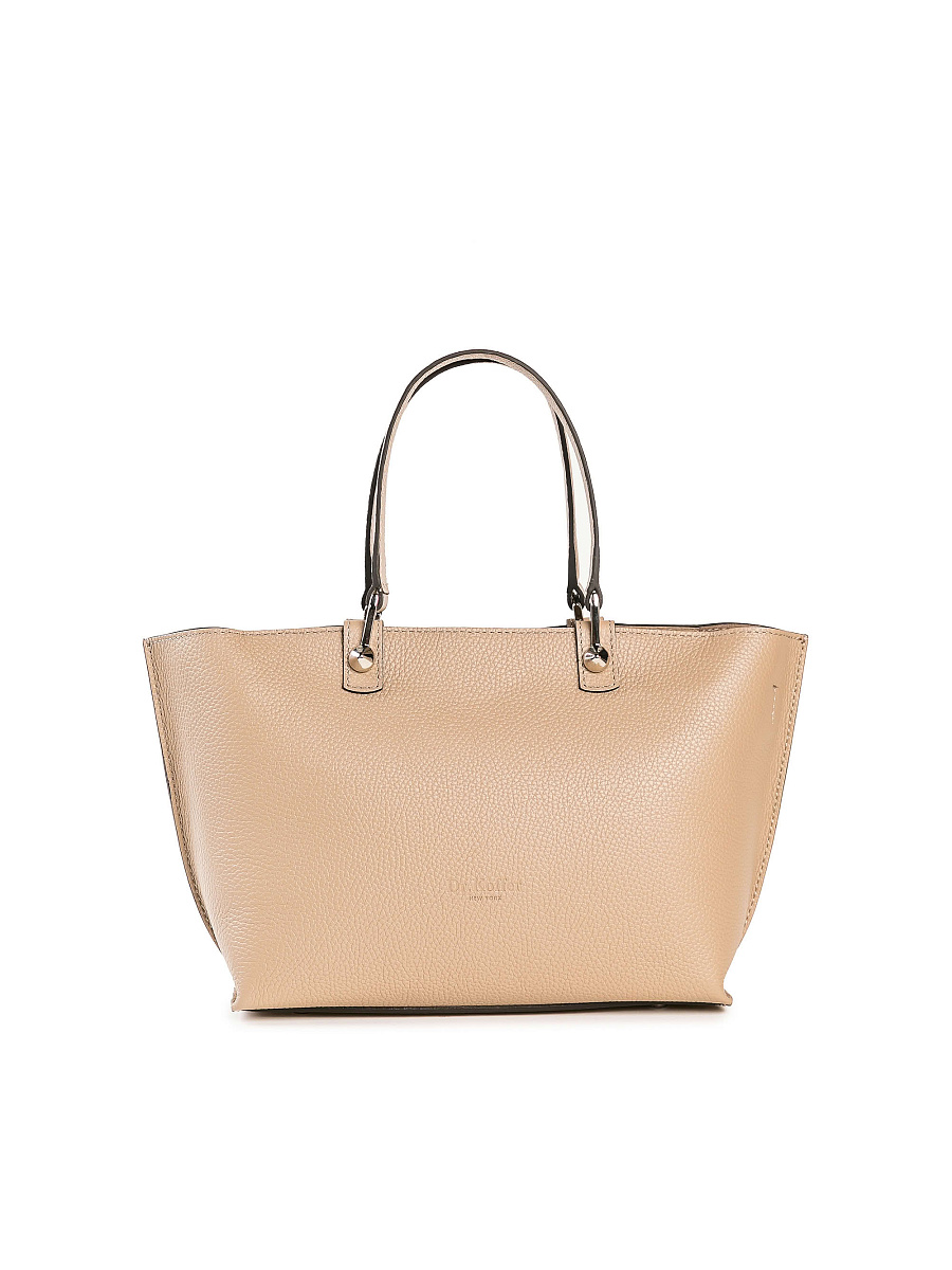 Женская сумка Dr. Koffer из натуральной кожи бежевая