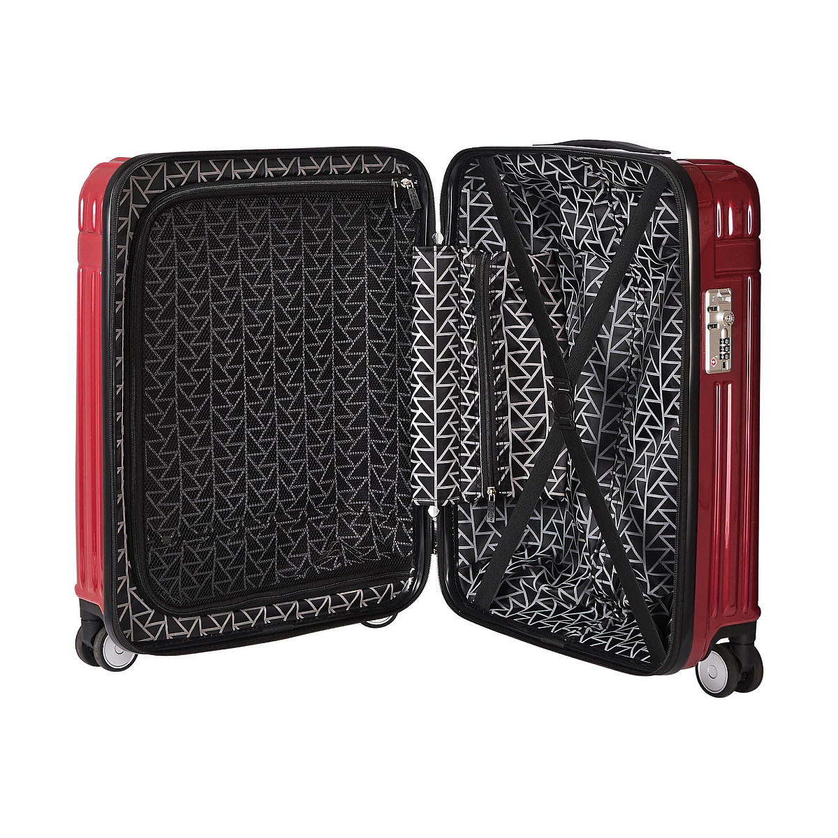 Чемодан на колесах S Dr.Koffer АБС (abs) пластик красный