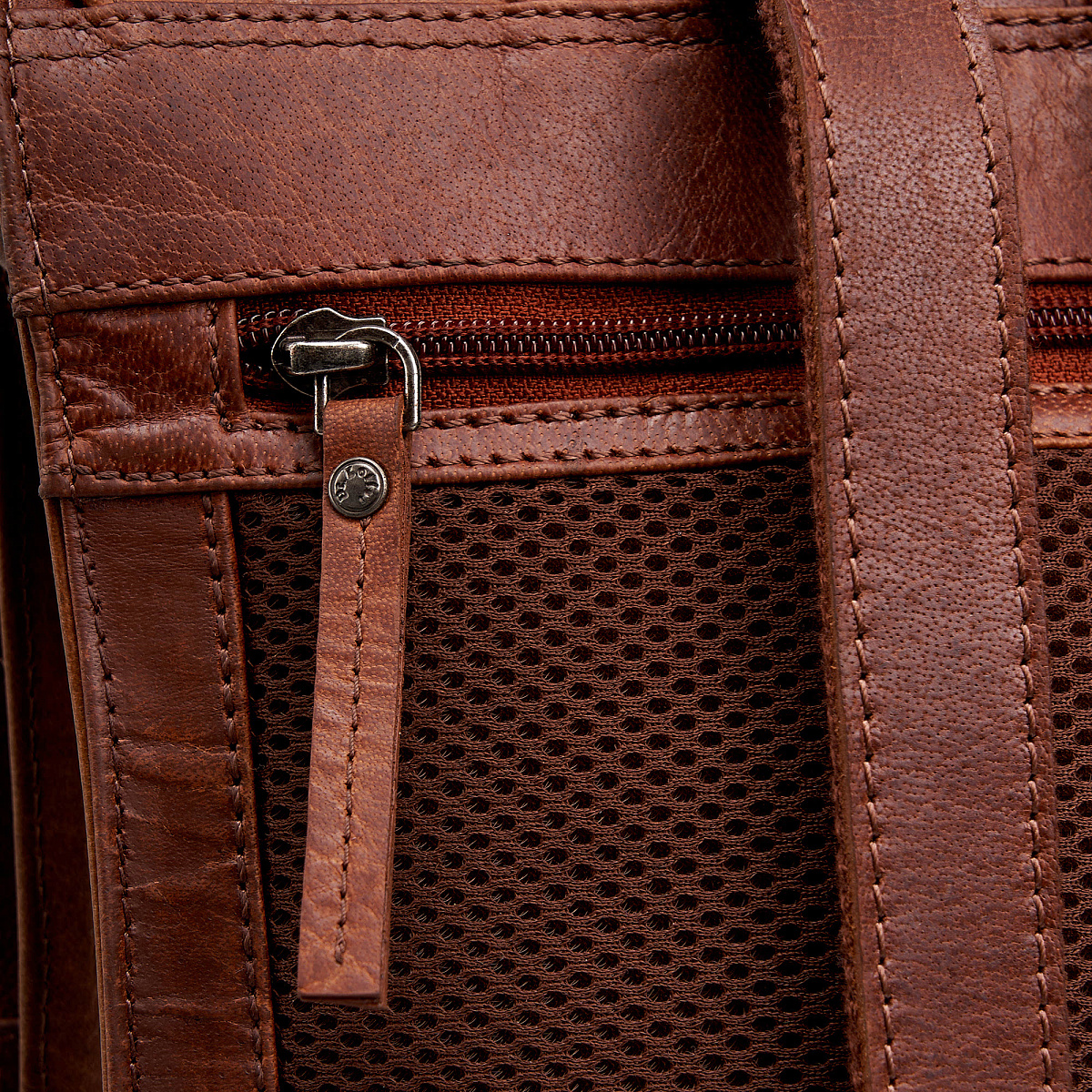 Рюкзак Dr.Koffer из натуральной кожи светло-коричневый