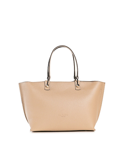 Женская сумка Dr. Koffer из натуральной кожи бежевая