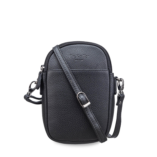 Сумка через плечо Dr.Koffer из натуральной кожи черная