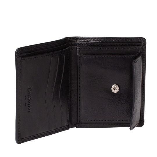 Портмоне Dr.Koffer из натуральной кожи черное