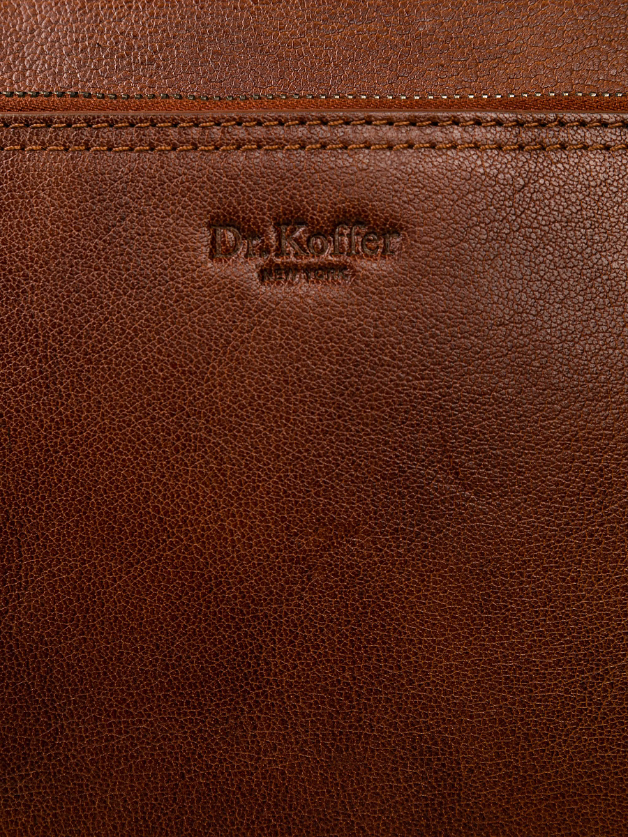 Женская сумка Dr.Koffer из натуральной кожи коричневая