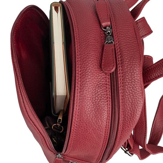 Рюкзак Dr.Koffer из натуральной кожи бордовый