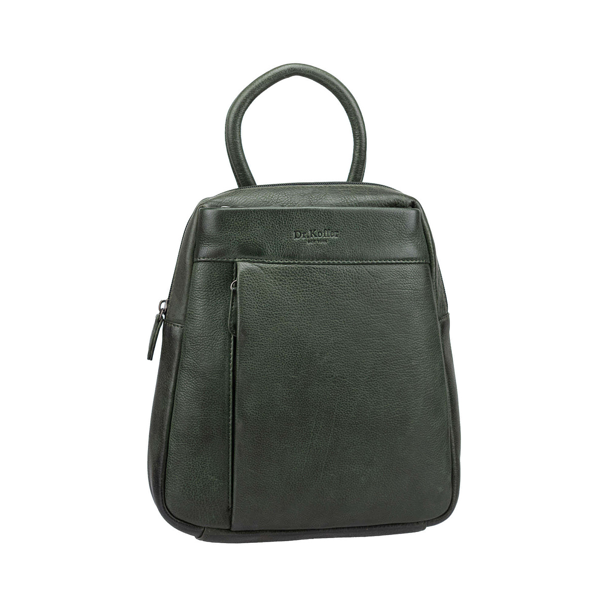 Рюкзак Dr.Koffer из натуральной кожи зеленый