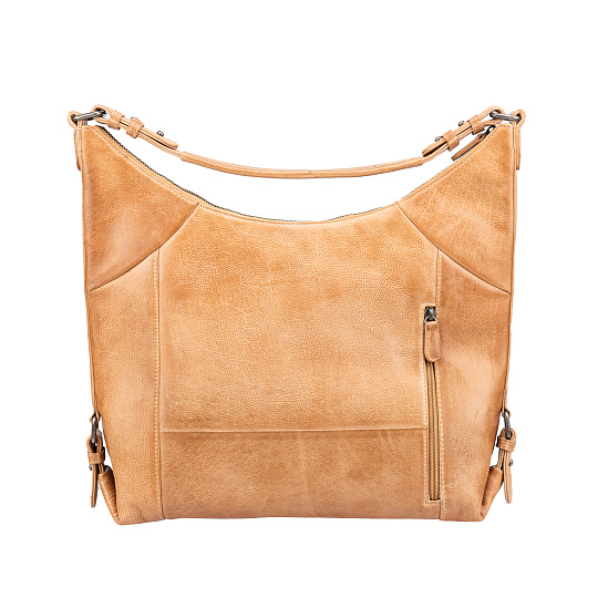 Женская сумка Dr.Koffer из натуральной кожи бежевая