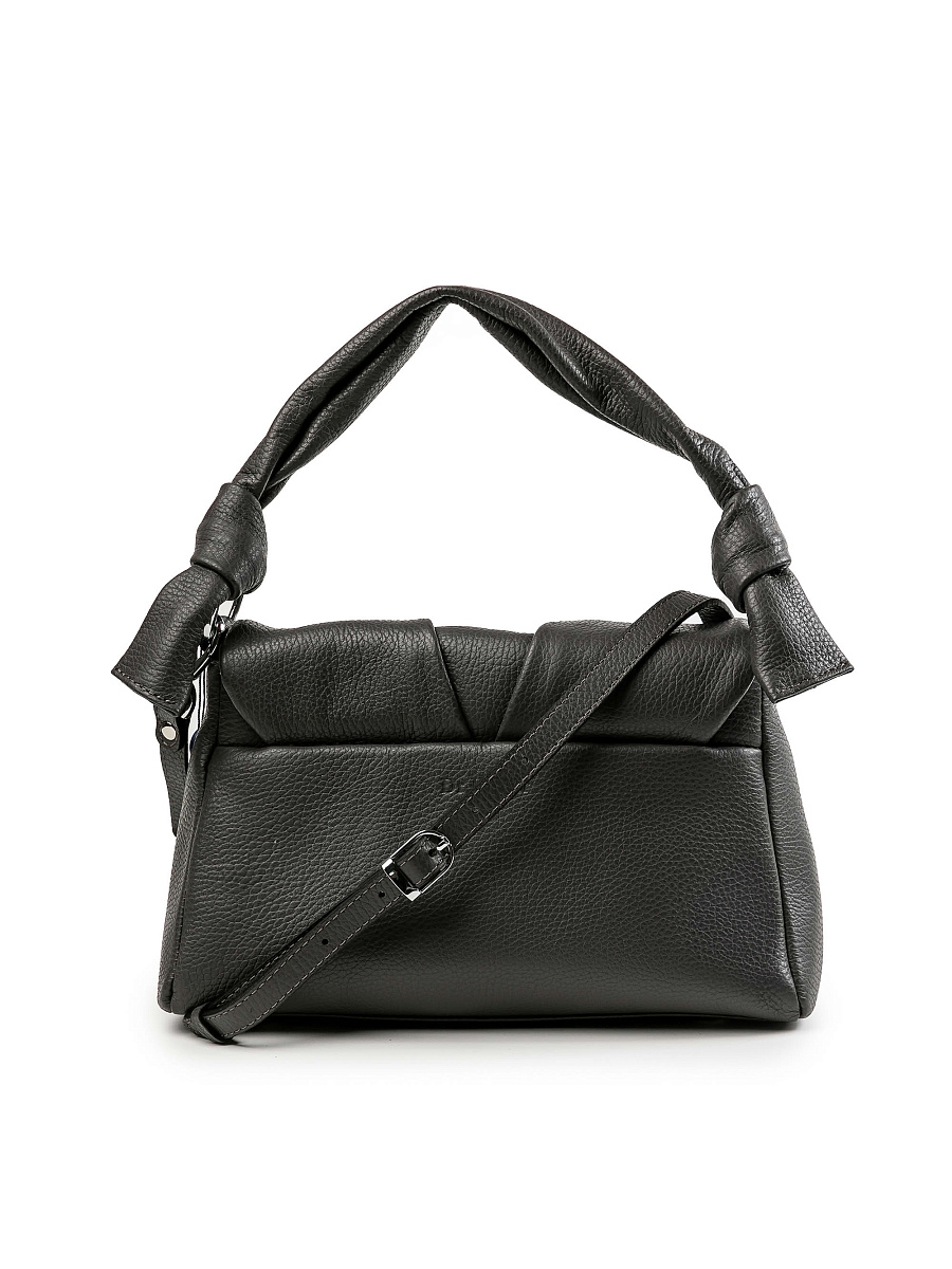 Женская сумка Dr.Koffer из натуральной кожи серая