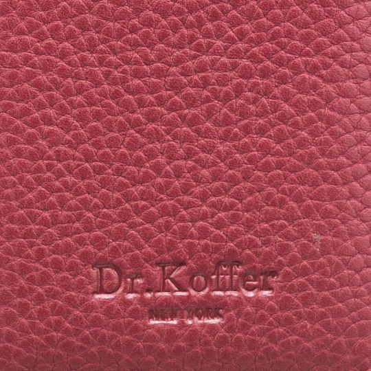 Кредитница Dr.Koffer из натуральной кожи бордовая