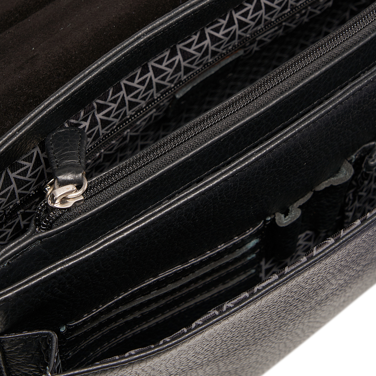 Портфель Dr.Koffer из натуральной кожи черный