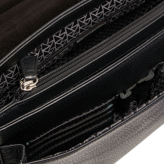 Портфель Dr.Koffer из натуральной кожи черный