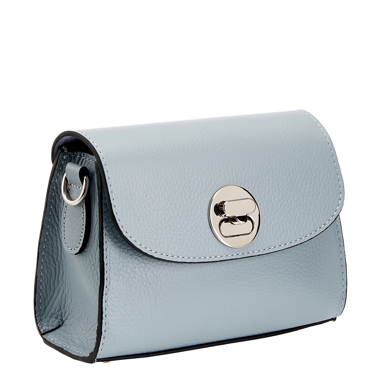Женская сумка Dr. Koffer из натуральной кожи голубая
