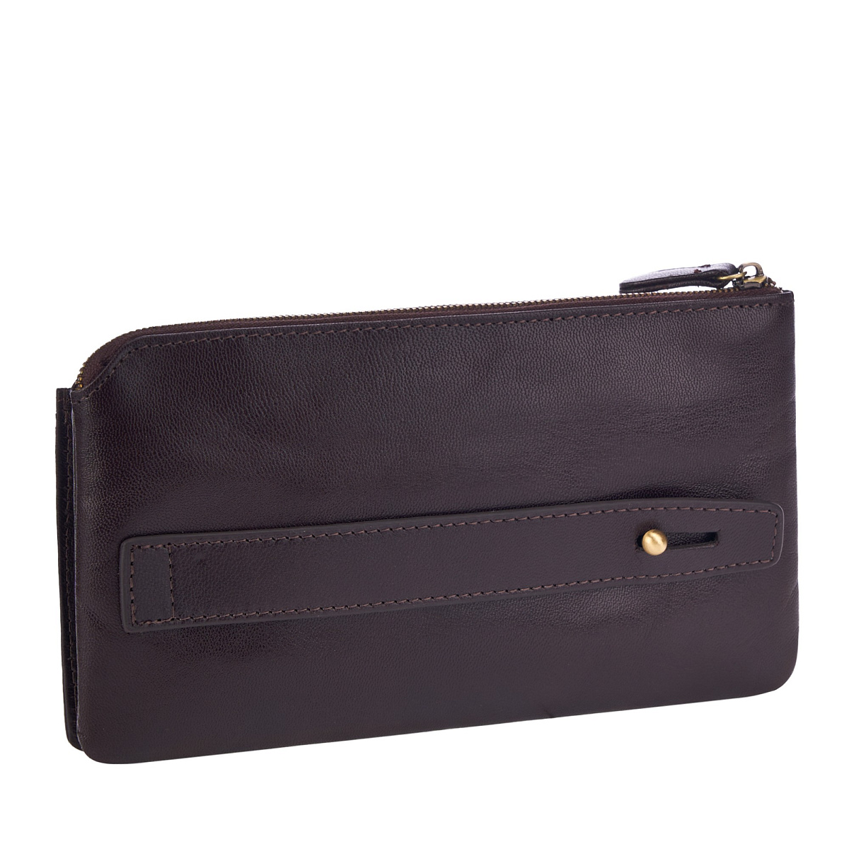 Портмоне Dr.Koffer из натуральной кожи коричневое